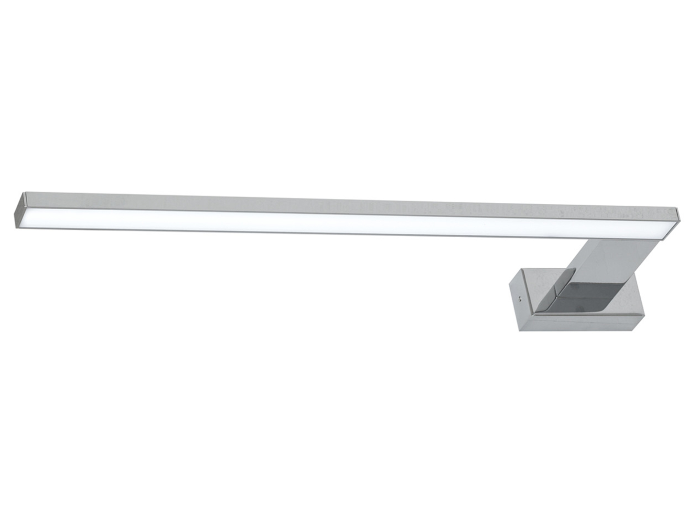 Kinkiet łazienkowy Shine LED metalowy srebrny