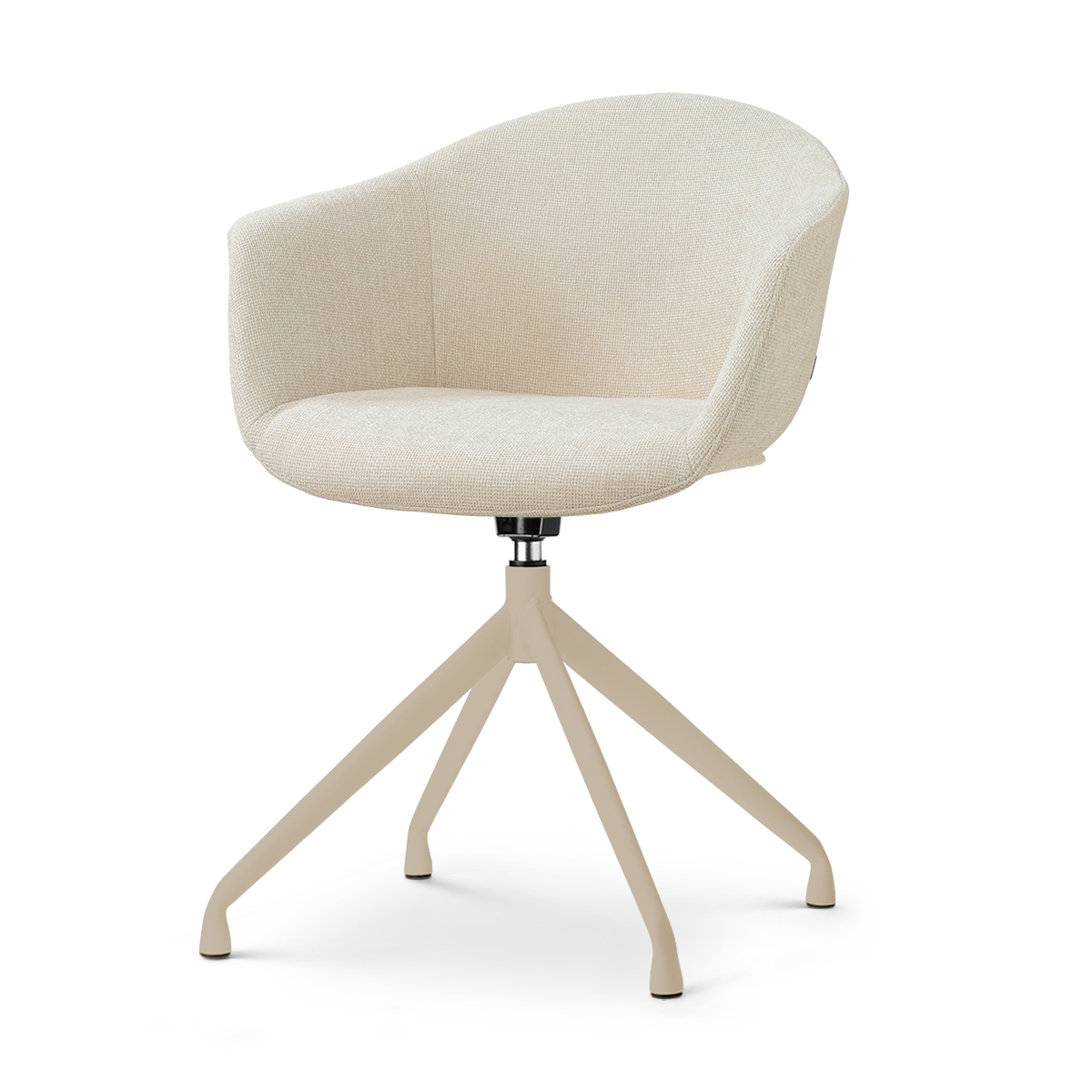 Nolon Nola-Otis draaibare eetkamerstoel cottonbeige beige onderstel
