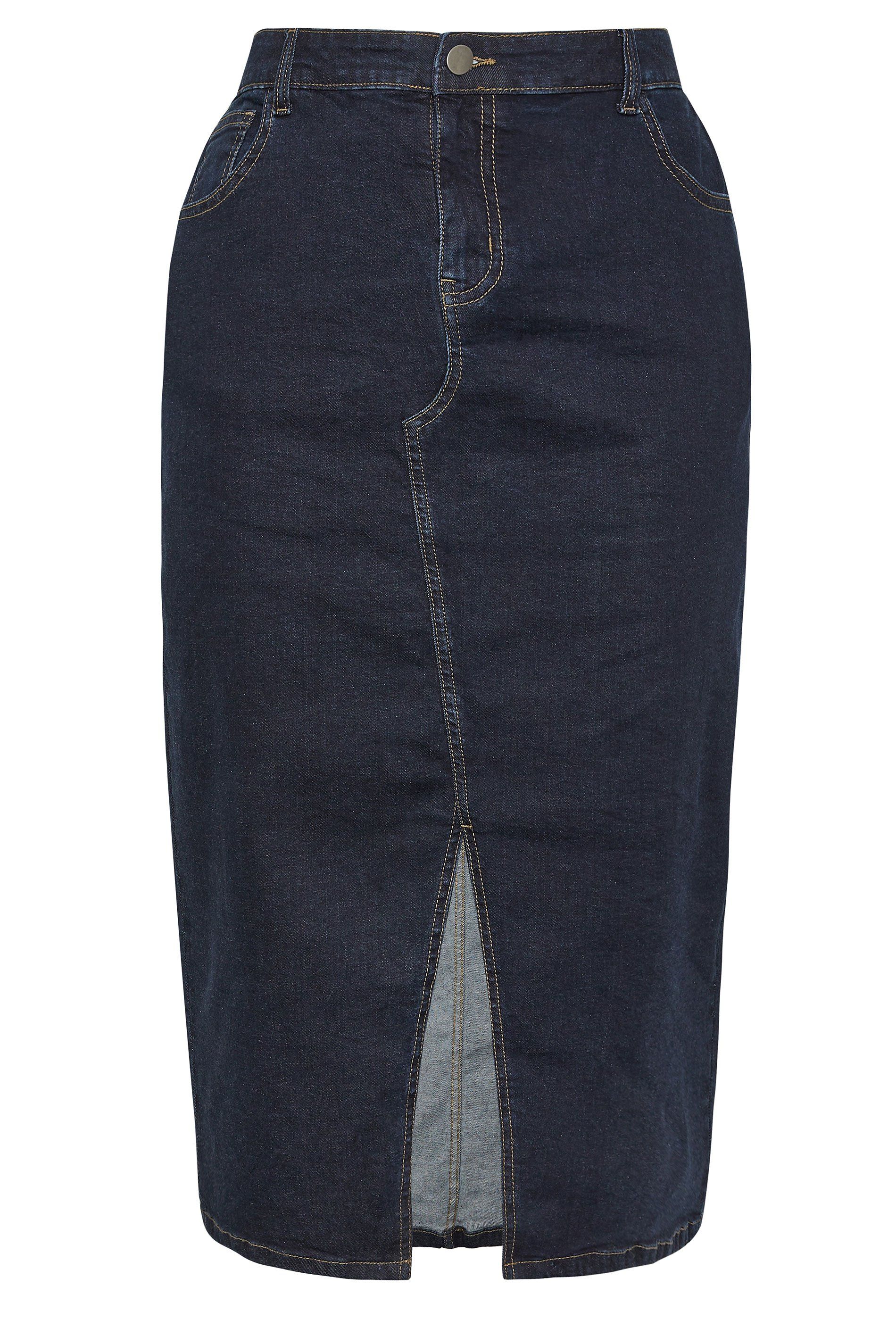 Yours Stretch Denim Midaxi Skirt
