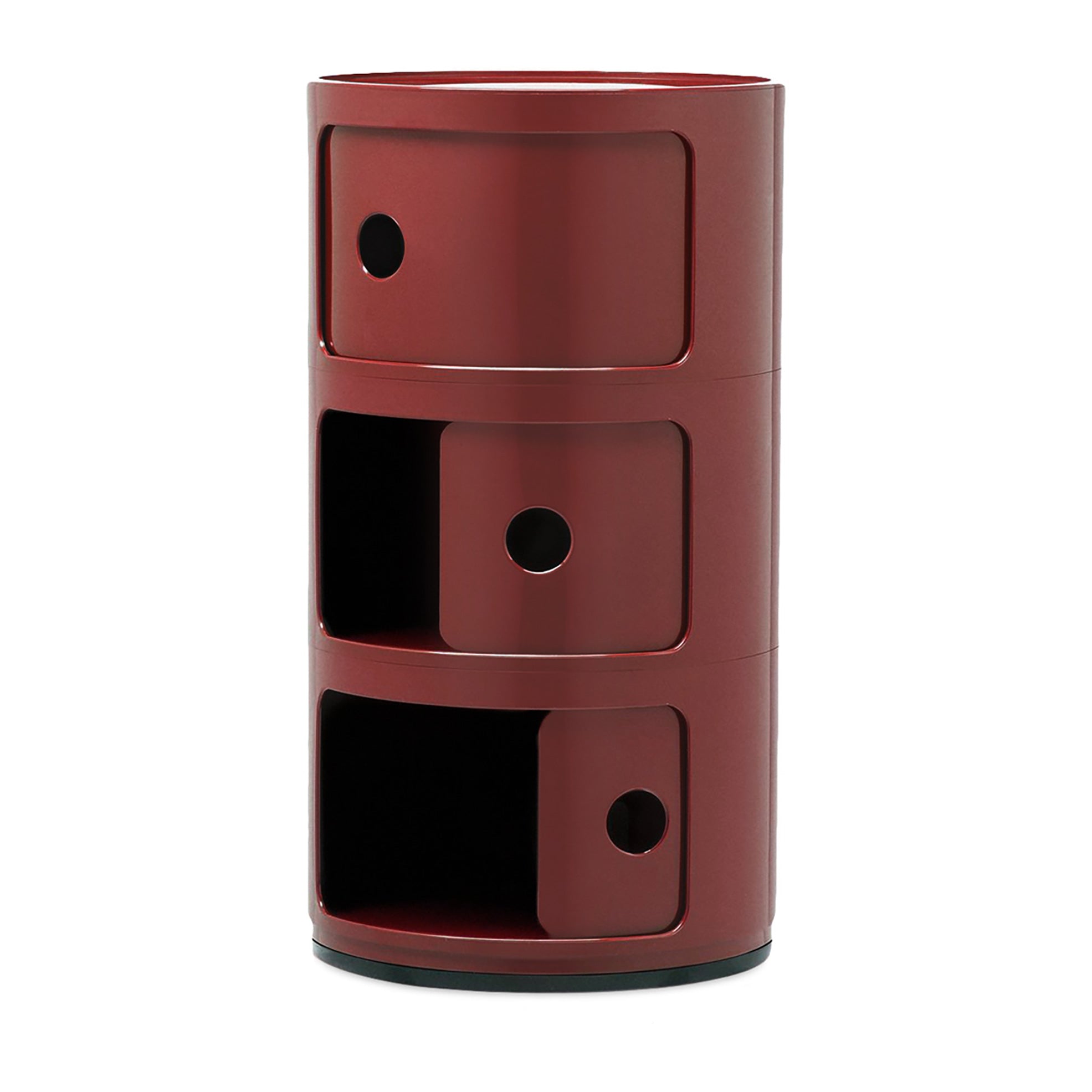 Kartell Componibili Kast Ø 32 cm - 3 Modules - Bordeaux