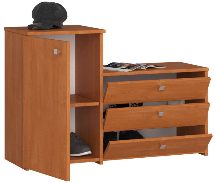 Szafka na buty AKORD S16 Olcha 98,4 cm 5 półek 98,4x33x68 cm