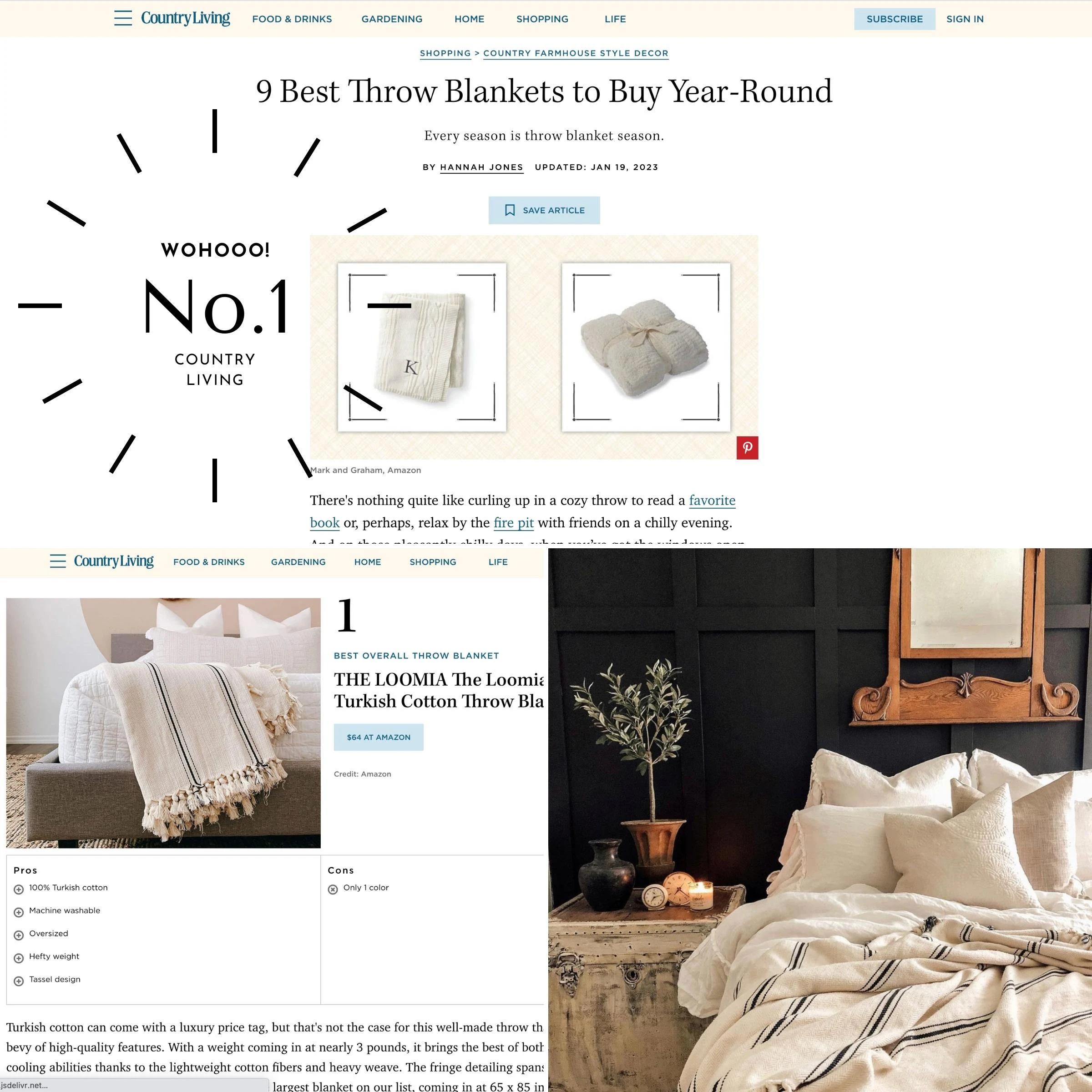 OUTLET | 100% Turkish Cotton Fall Home Decor Throw & Bed Blanket | For Him or Her, Great Housewarming Gift