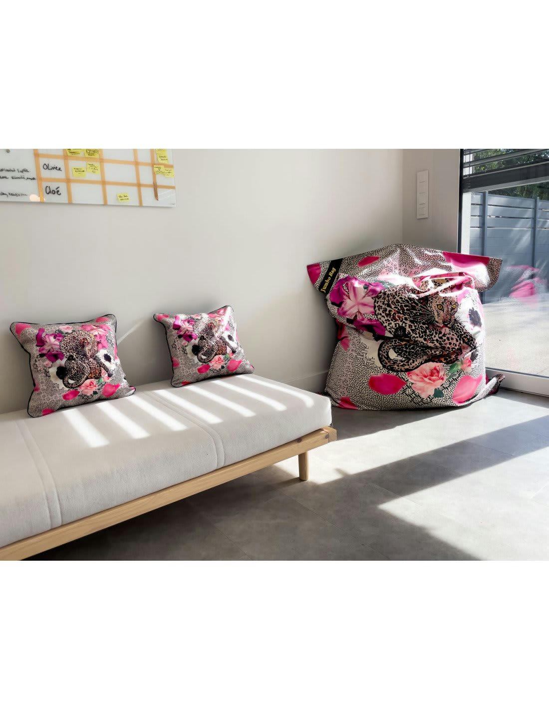 COUSSIN DÉCO - Coussin garni en velours imprimé Douceur