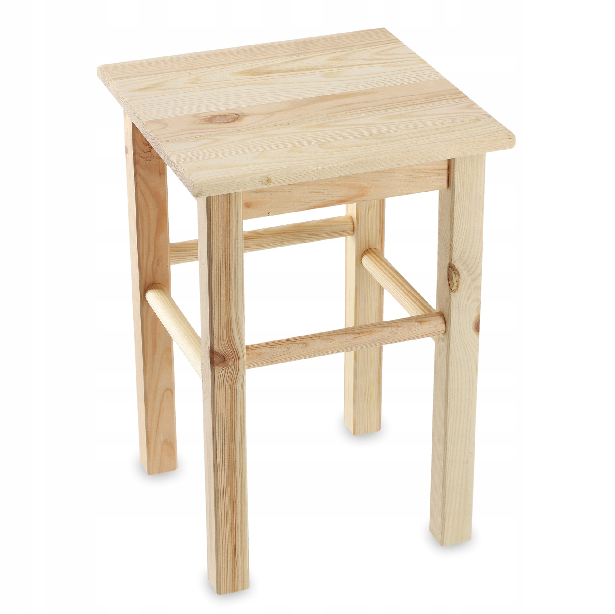 Taboret Drewniany Kuchenny Stołek Solidny 43,5 cm