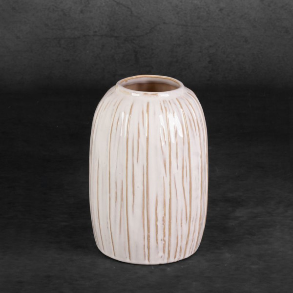 Wazon ceramiczny LIZA 15X22 kremowy