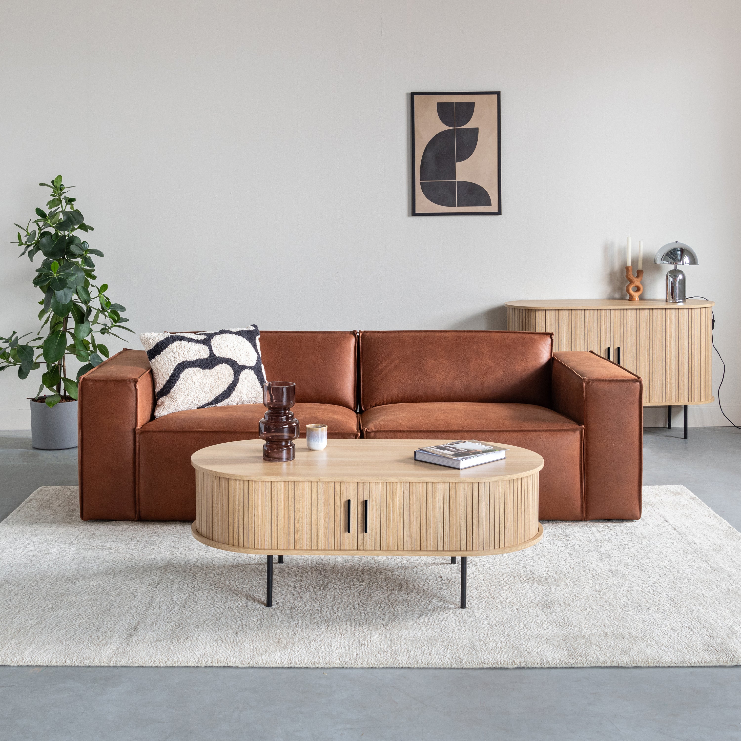 by fonQ Woolly Wollen Vloerkleed 160 x 230 cm - Greige