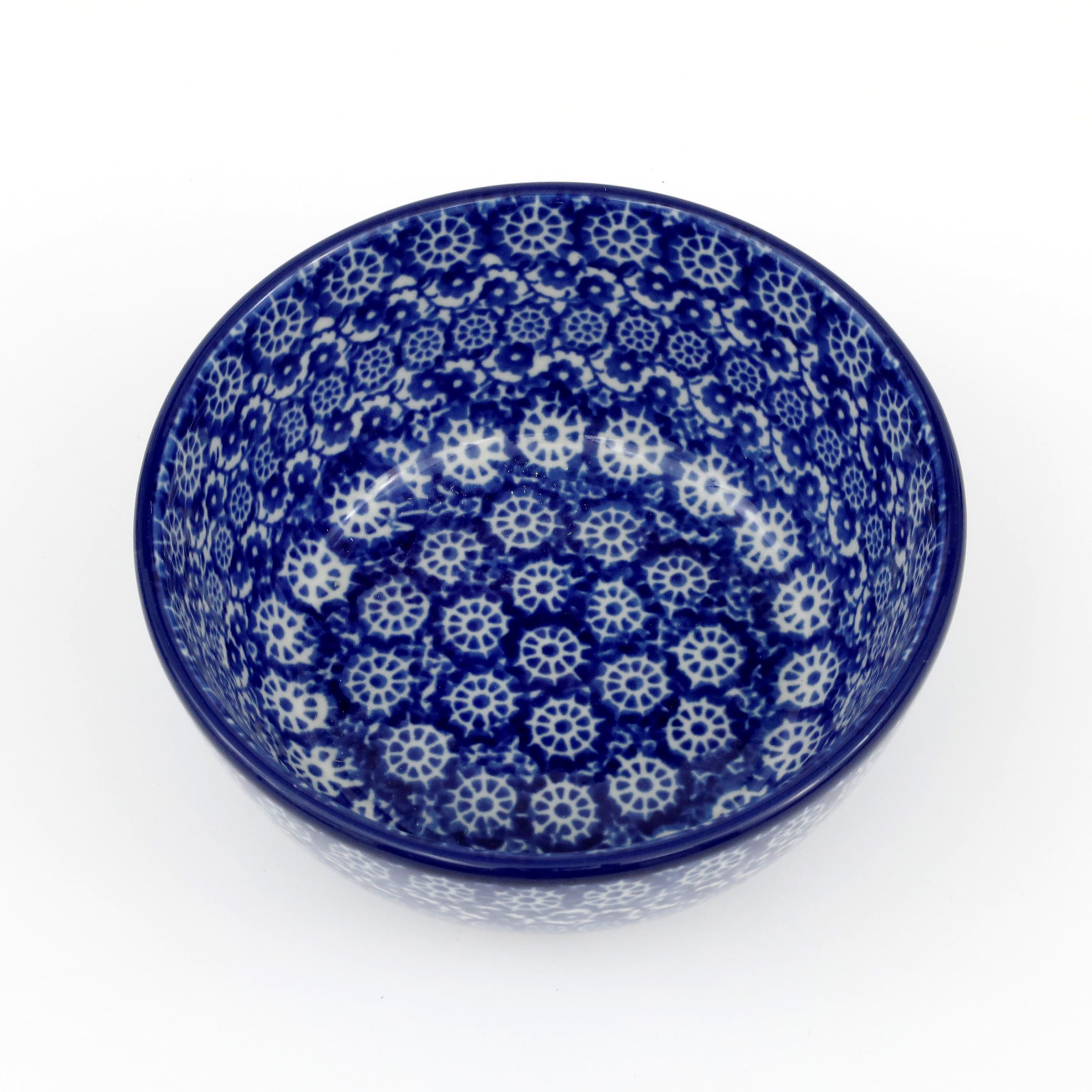 Miska ceramiczna 017 v-0,25l Kobaltowa koronka