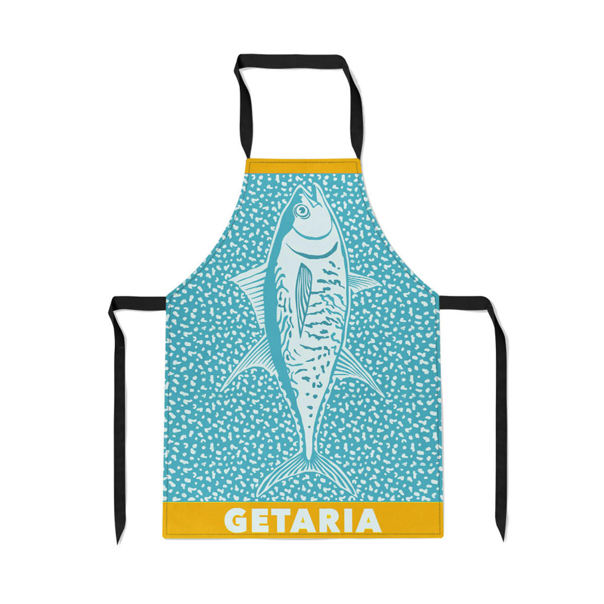 KONTATU - Tablier coton Bleu 70x90 cm