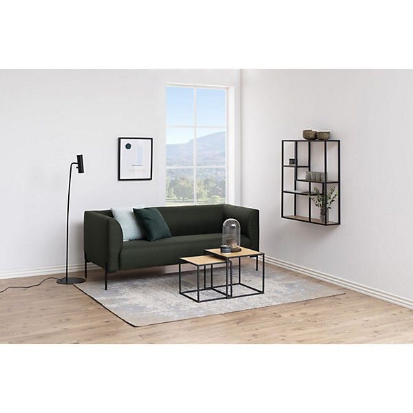 Etagère sur 3 niveaux asymétriques en MDF et métal