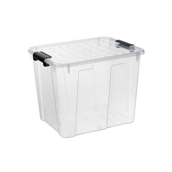 Boîte de rangement avec couvercle Home Box 40 litres - Naturel