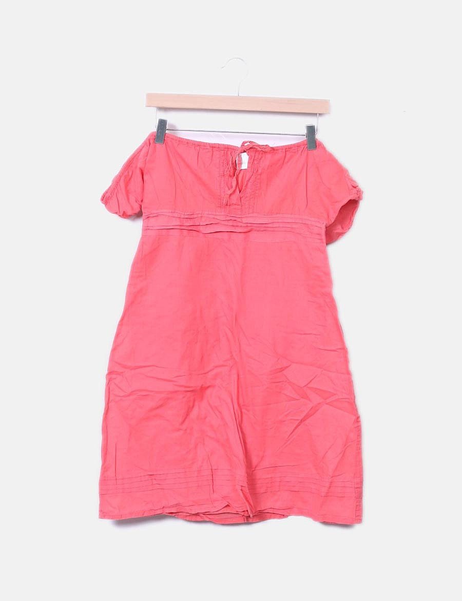 Camaïeu Coral dress with neckline