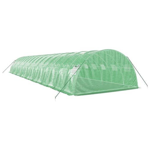 NNEVL Greenhouse with Steel Frame Green 64 m&sup2; 16x4x2 m