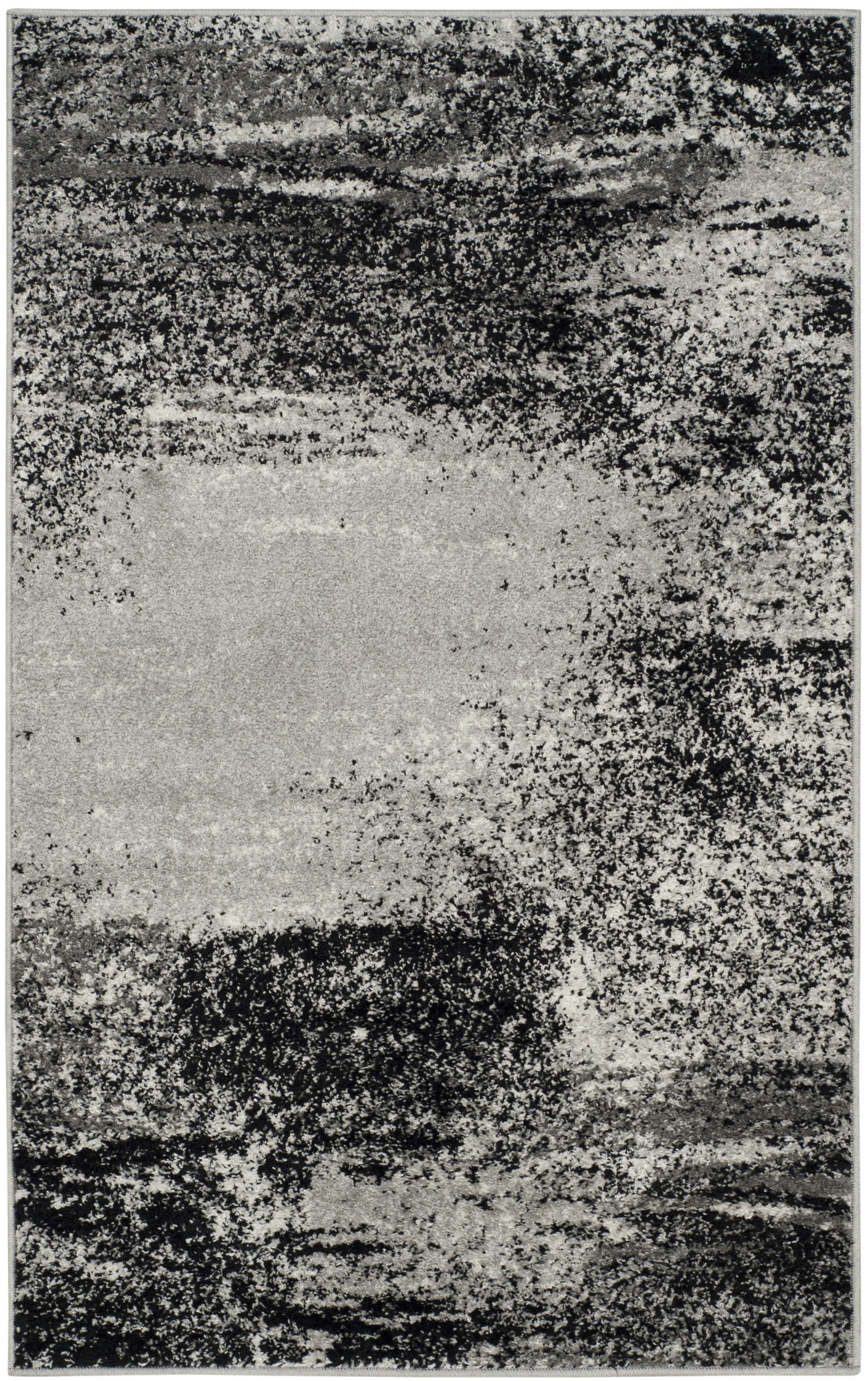 ADIRONDACK - Tapis de salon interieur en argent & multicolore, 122 x 183 cm