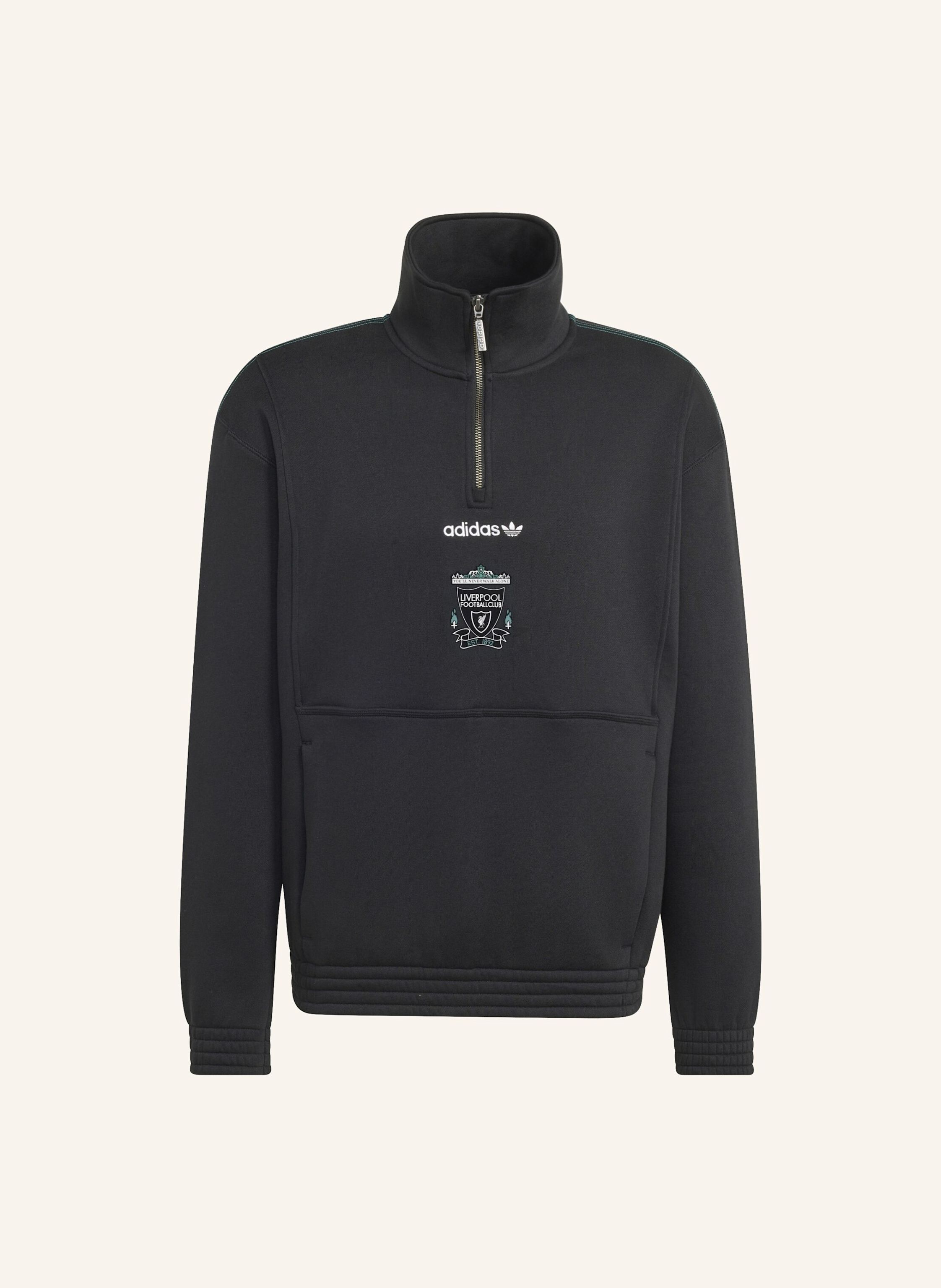 adidas LIVERPOOL FC EQT OBERTEIL, REISSVERSCHLUSS BIS ZUR BRUST