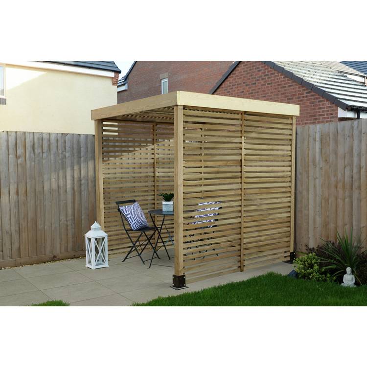 Forest Garden Modular Pergola with 3 Side Panels