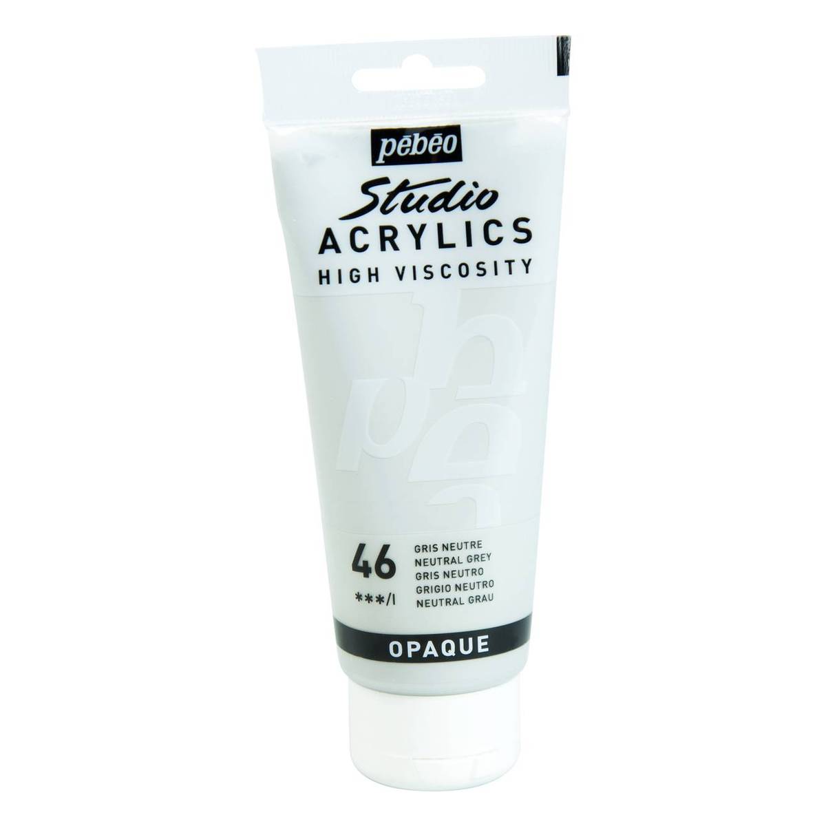 Pebeo Neutral Grey Studio Acrylic Paint 100ml