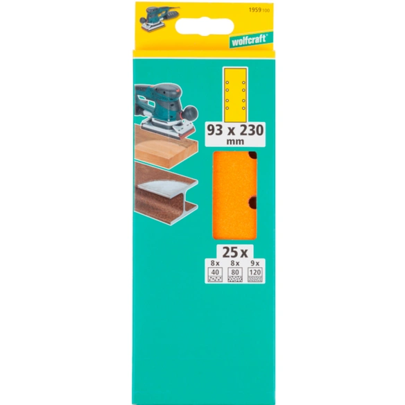 Schleifstein, Körnung: k40/k80/k120, Korund, orange