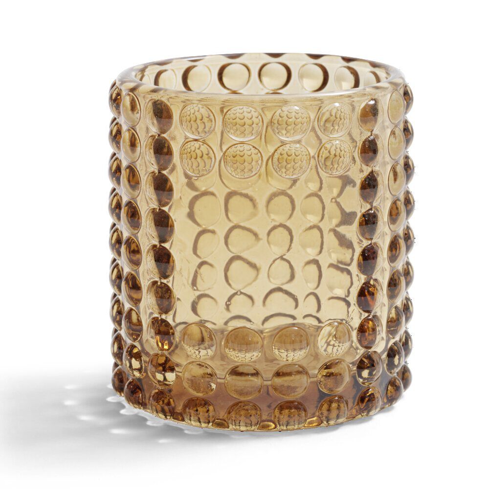 Bougeoir bubble marron Ø7,8cm