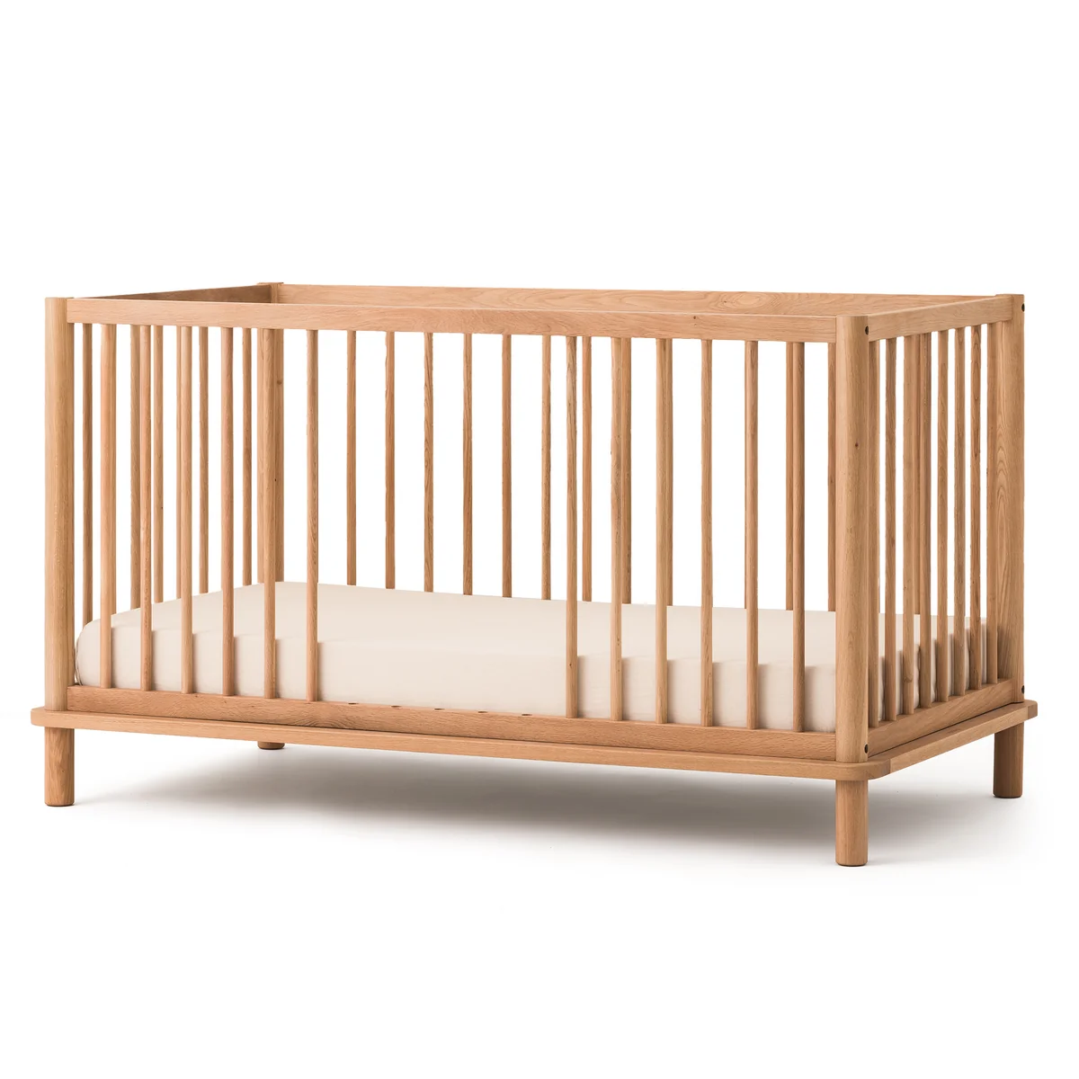 Nobodinoz - Latitude Babybett, 70 x 140 cm, Eiche natur