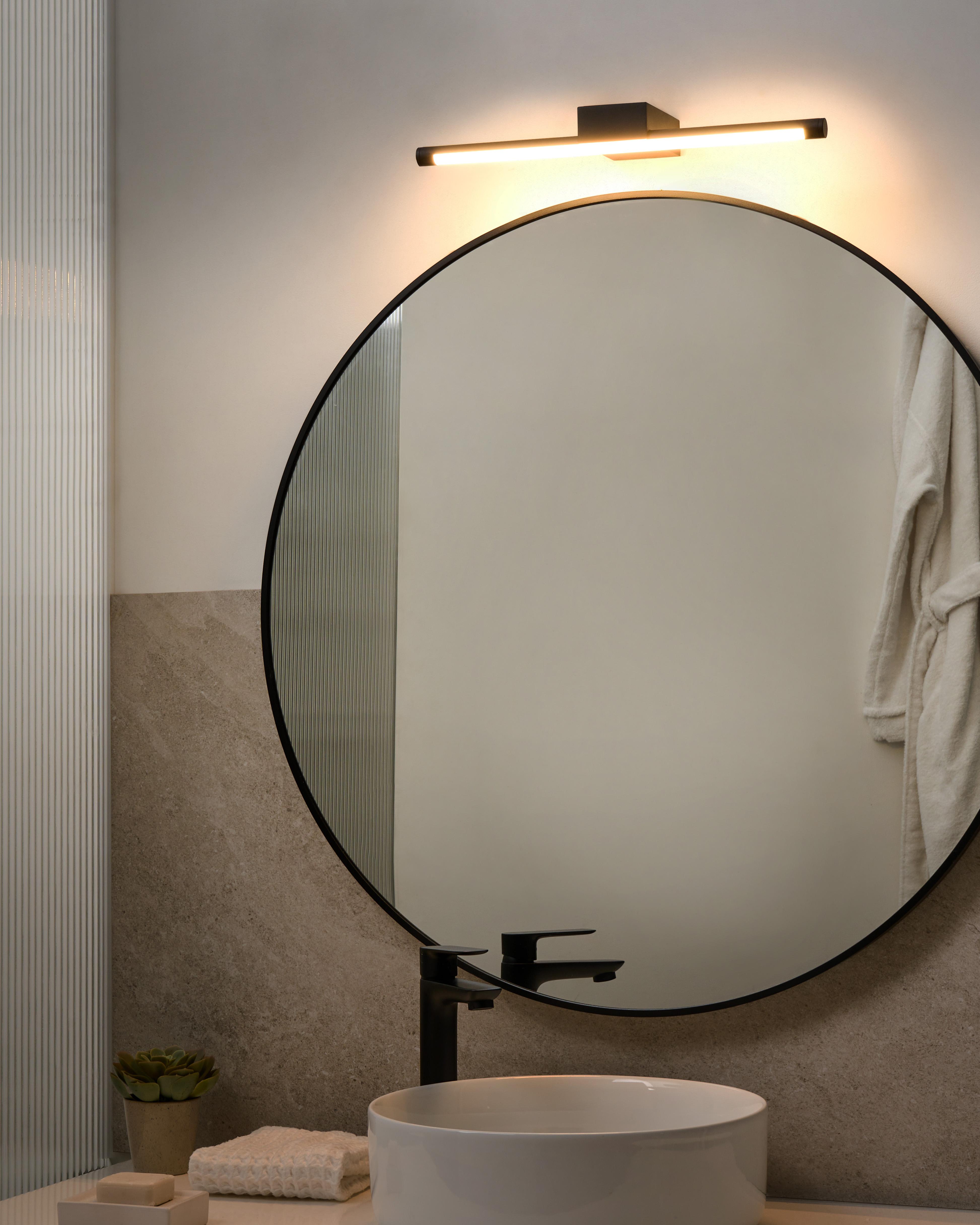 Picture and Mirror LED Light CASAL Metal Black