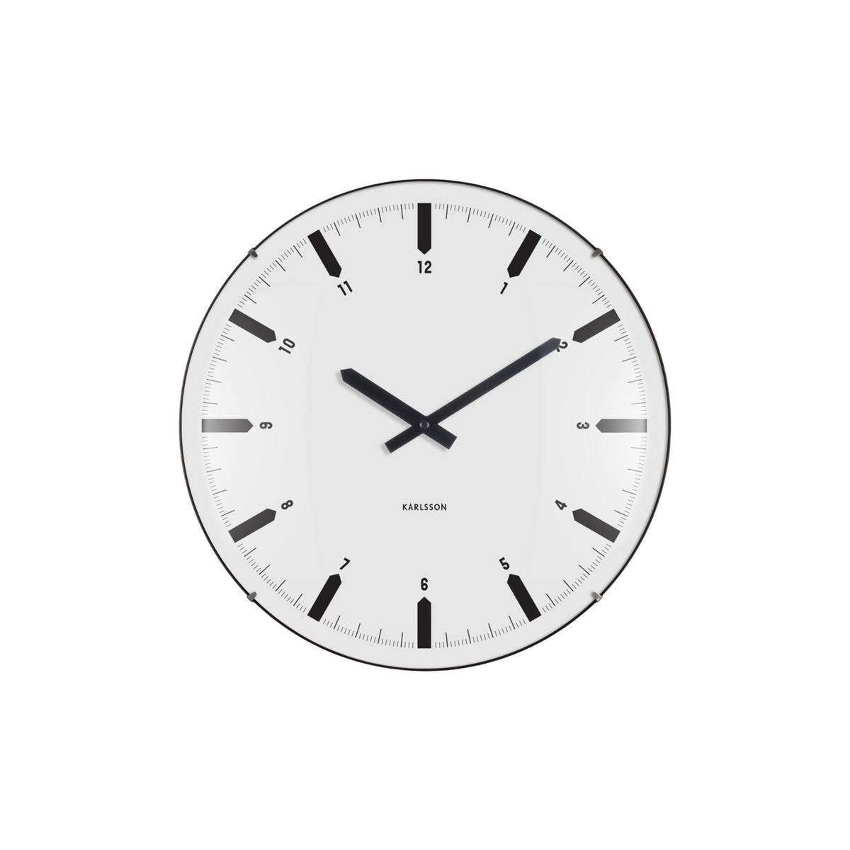 Karlsson wandklok Realista Dome - wit - Ø35cm