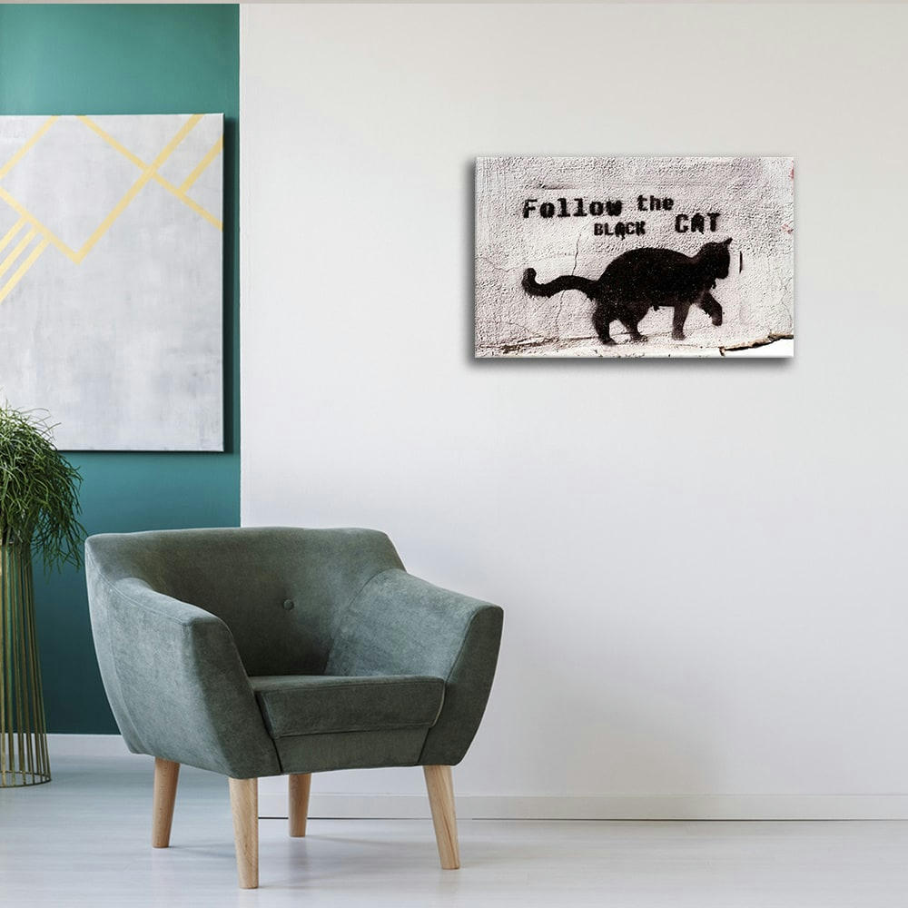 - Tableau impression sur toile Graffitis Félins 50x70cm