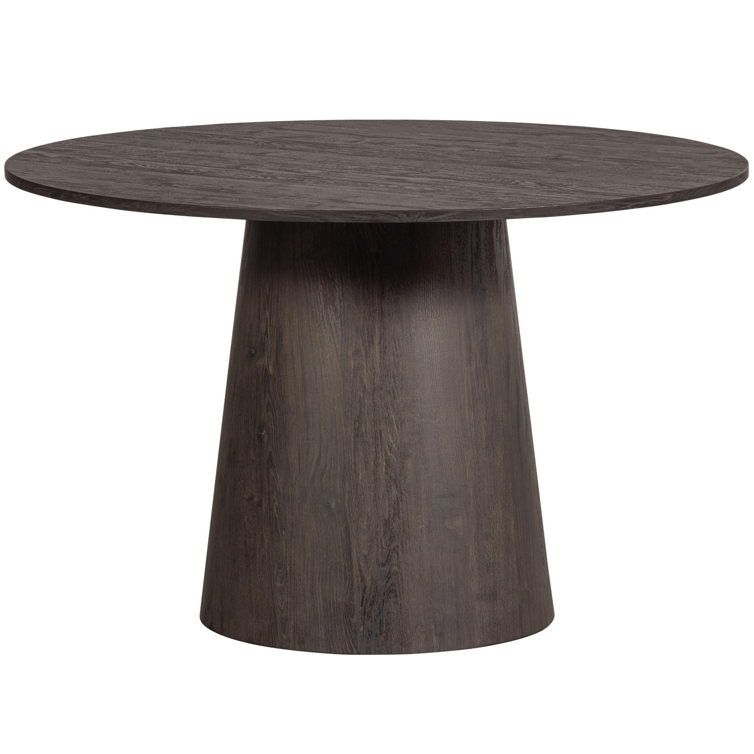 WOOOD eettafel Maan - MDF - Donkerbruin - 75x120x120