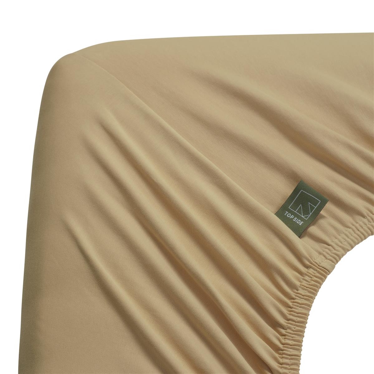 Beddinghouse Dutch Design topper hoeslaken Organic Lycra TD - 200x220 cm - zand