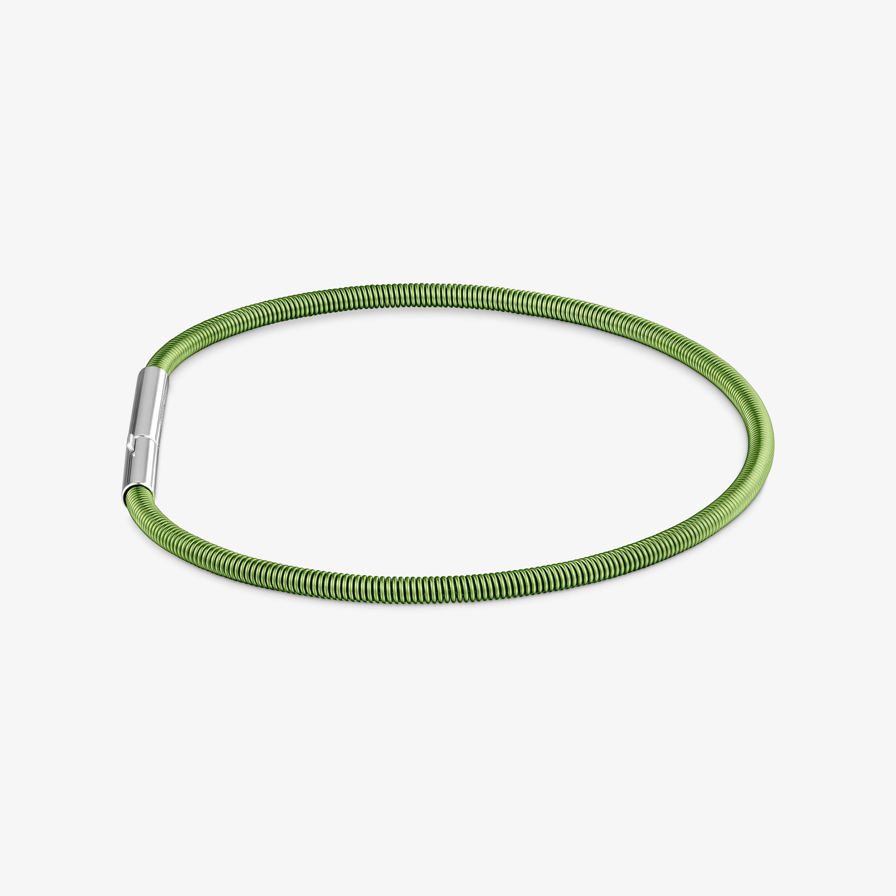 Pulsera de acero verde 2 mm TOUS Mesh Tube