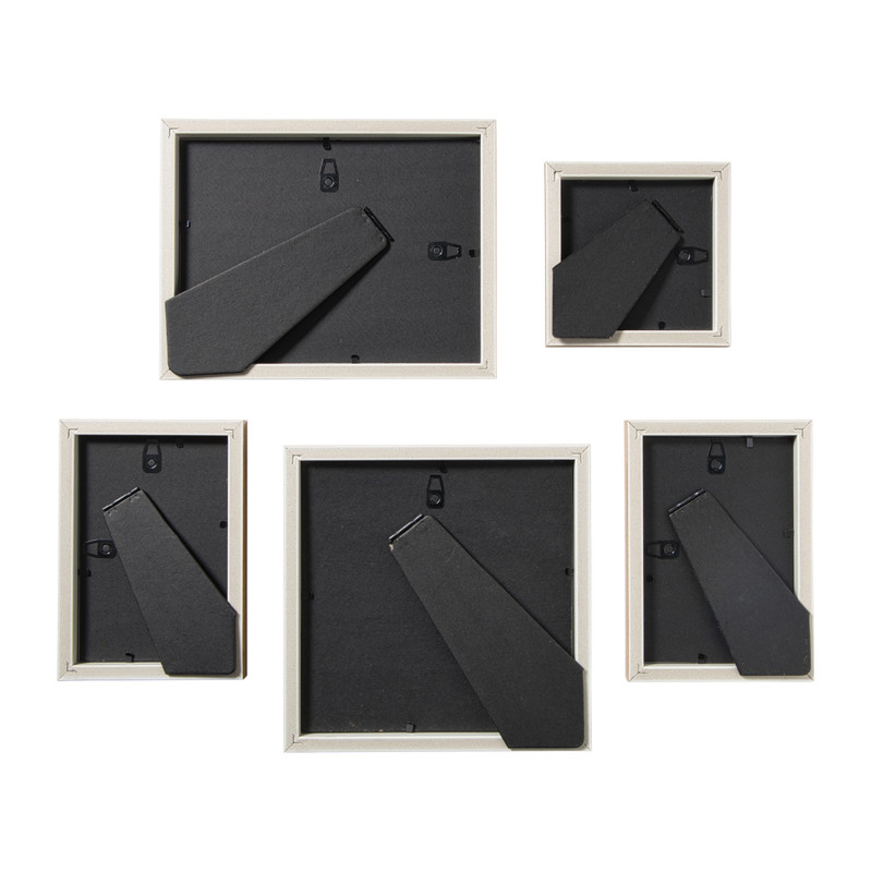 Fotolijstjes - hout - set van 5