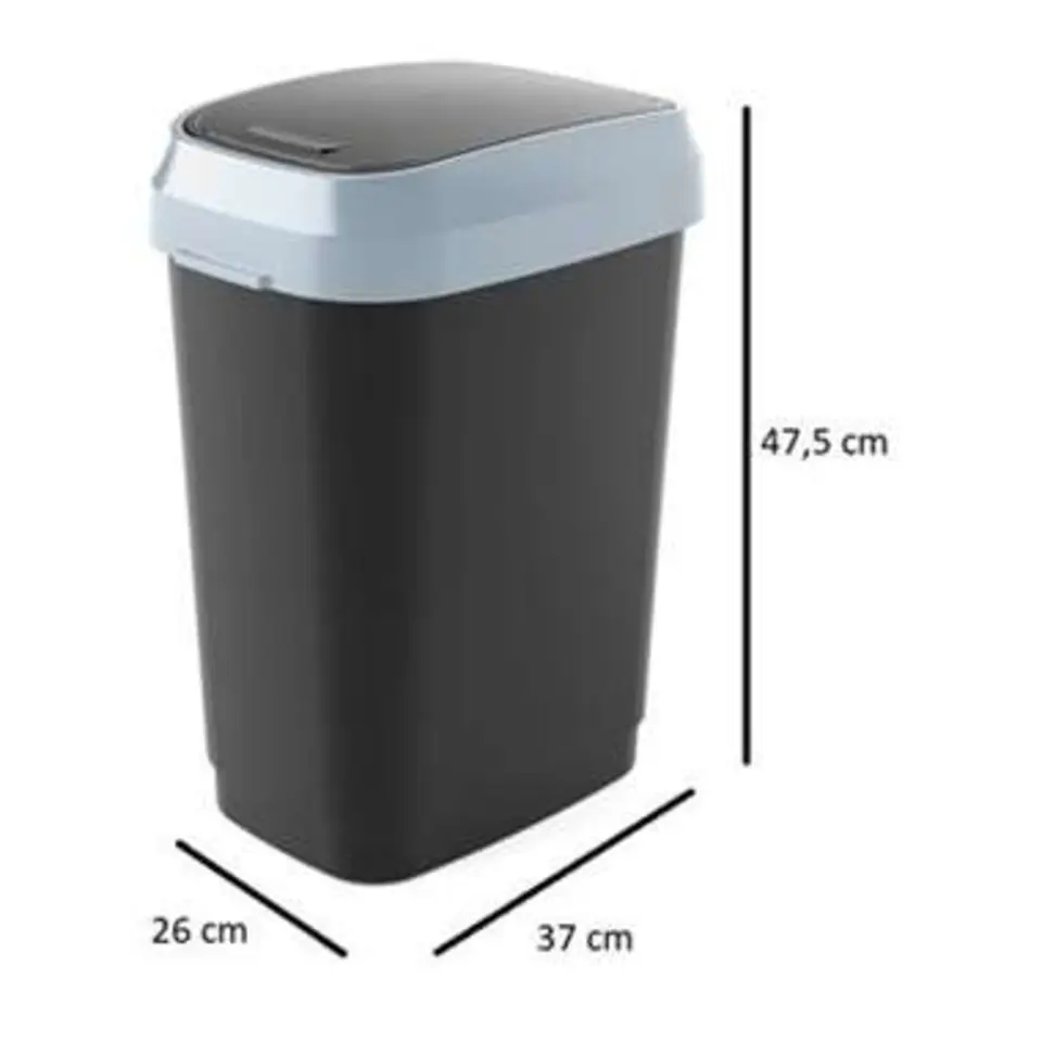 Pedaalemmer Dual Swing Bin Zwart M �?Kis