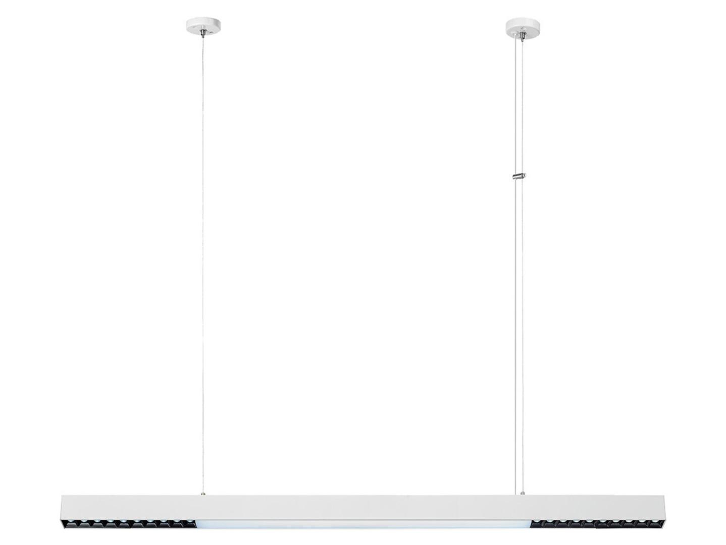 Lampa wisząca Cali LED 120 cm metalowa biała