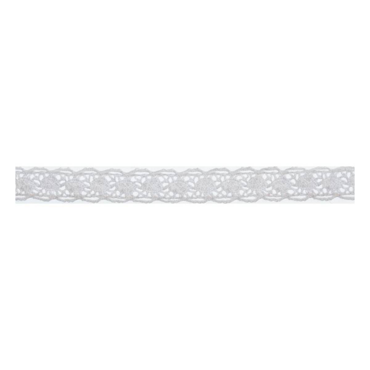 White Cotton Lace Scallop Ribbon 10mm x 5m