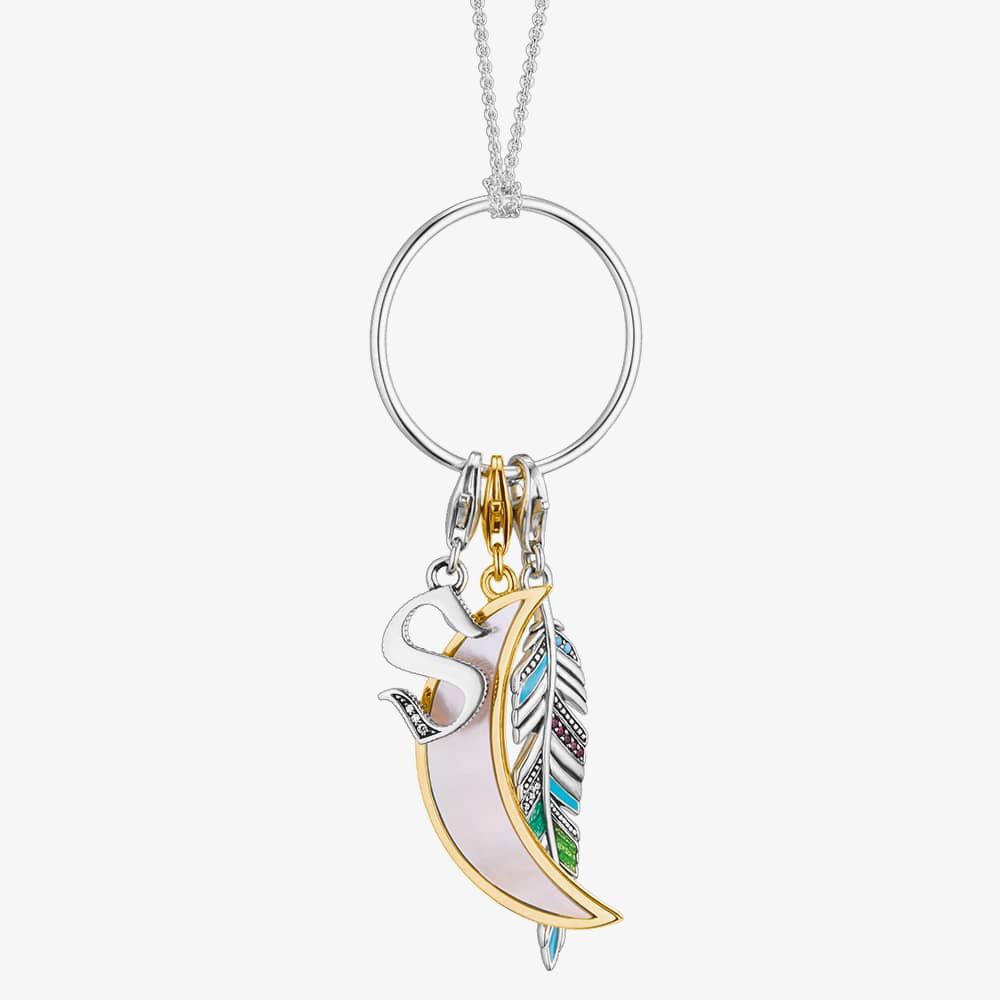 THOMAS SABO Silver 90cm Open Circle Necklet X0252-001-21-L90