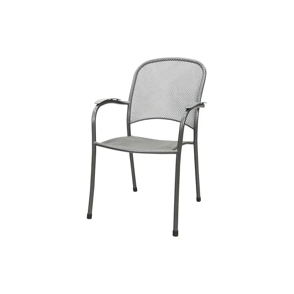 Set van 6 - Royal Garden Carlo strekmetaal stapelbare tuinstoel