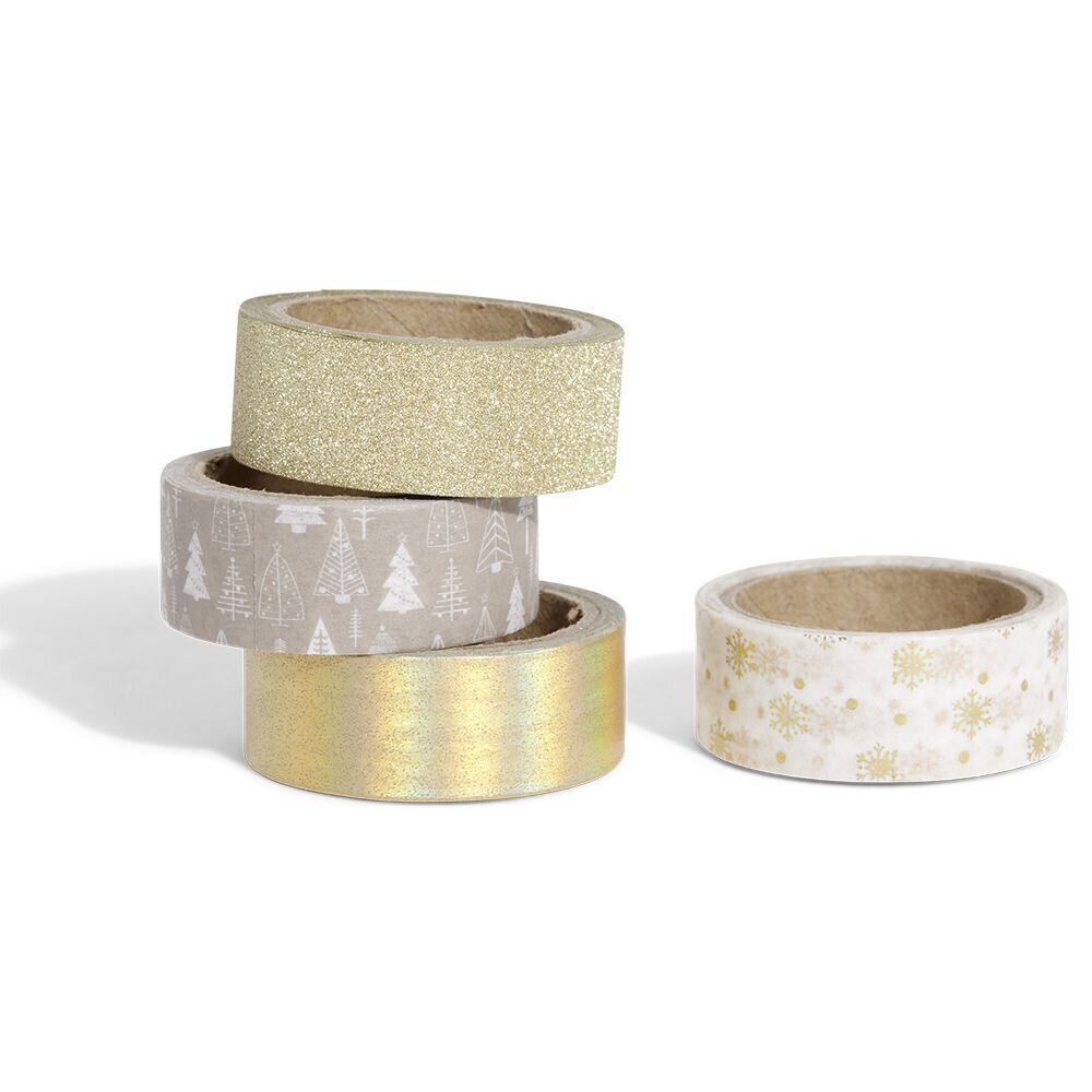 Ruban washi tape motif forêt 4m x4