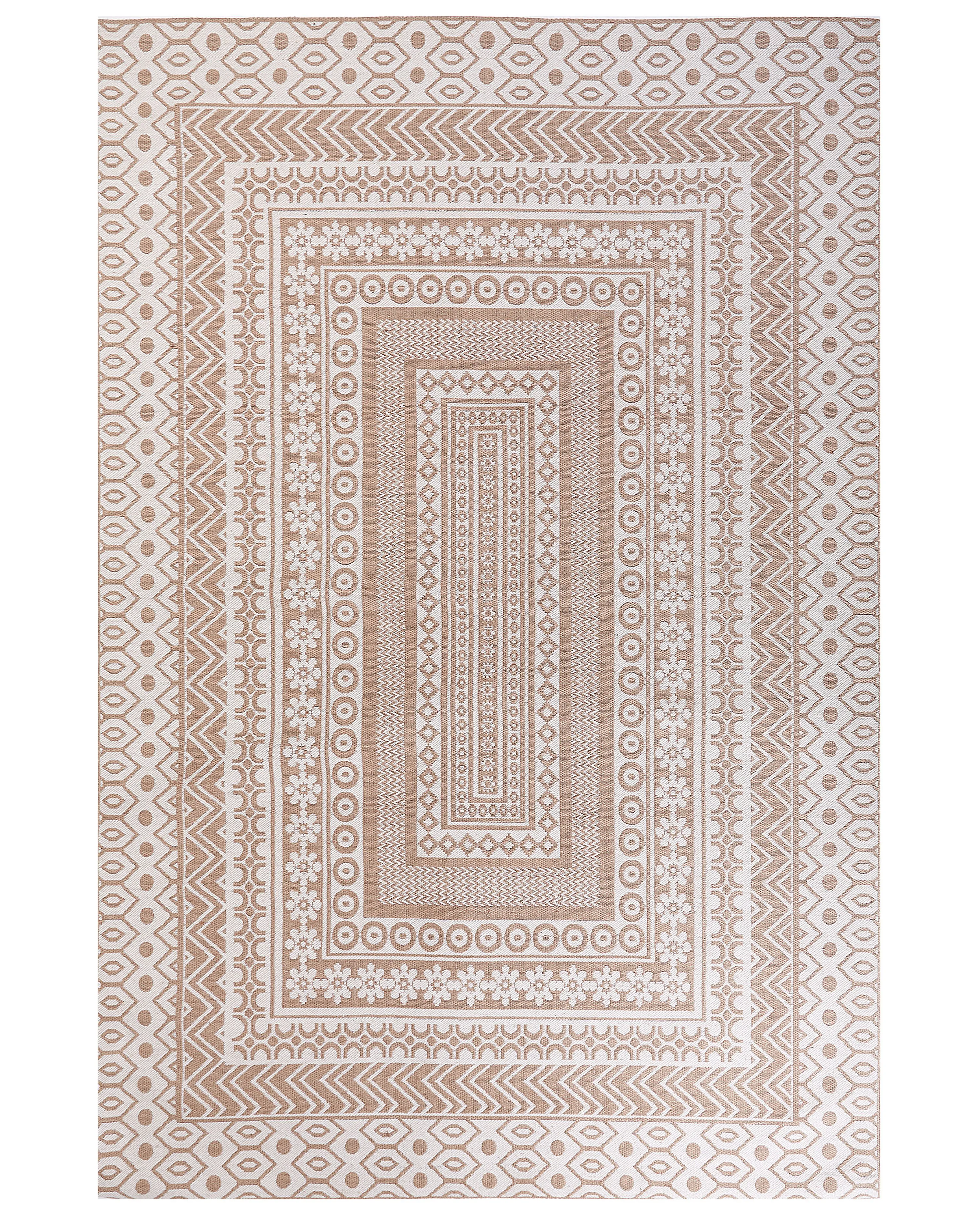 Rug BAGLAR White 160 x 230 cm Jute