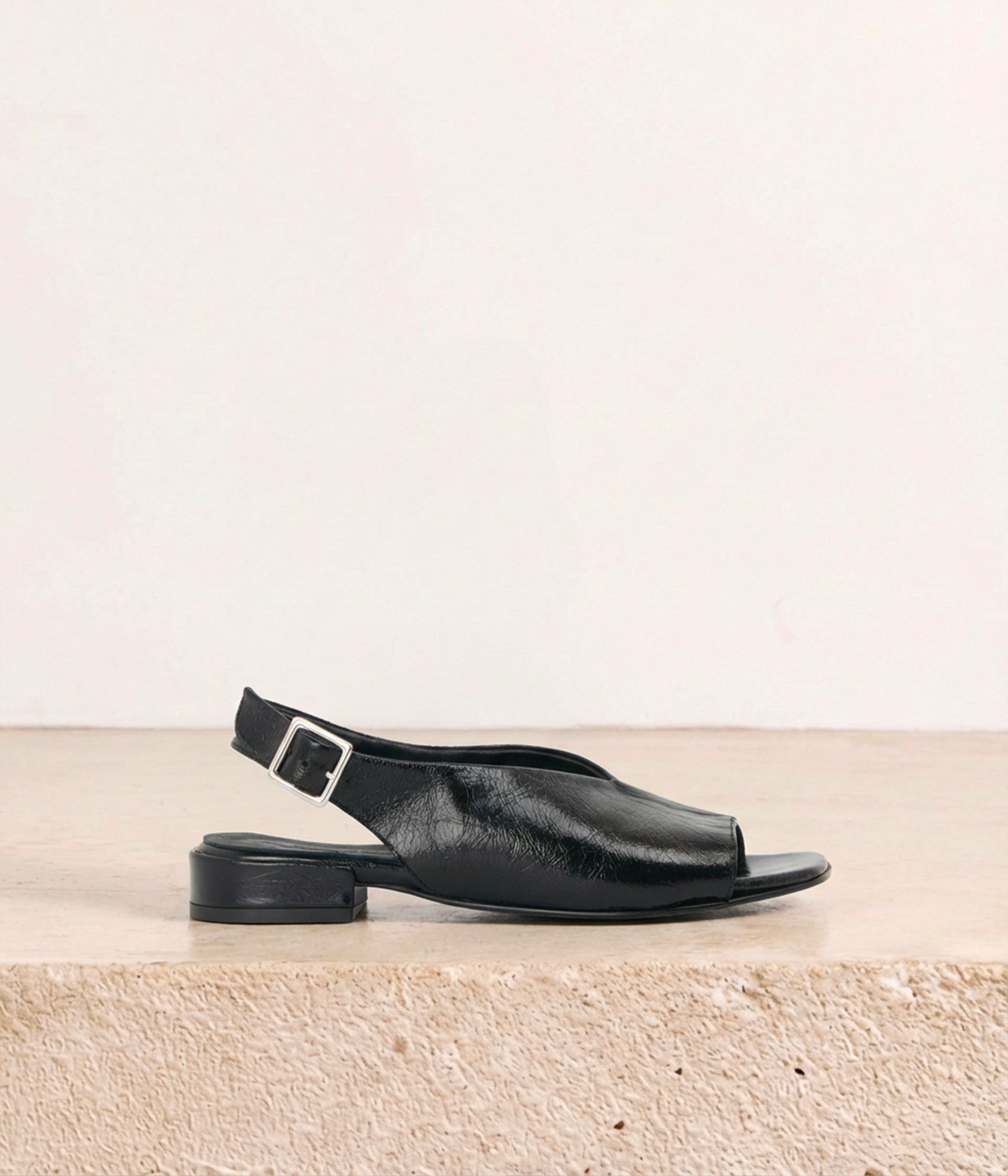 Sandales vernies noires Anya