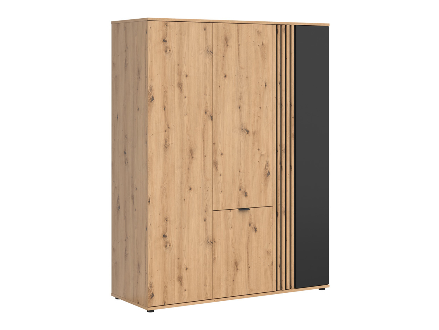 Szafa czterodrzwiowa Vabres 150 cm dąb artisan/czarny