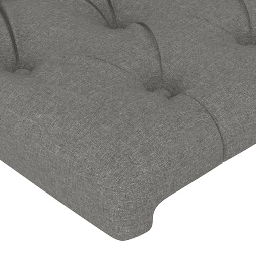 NNEVL Headboards 2 pcs Dark Grey 72x7x78/88 cm Fabric