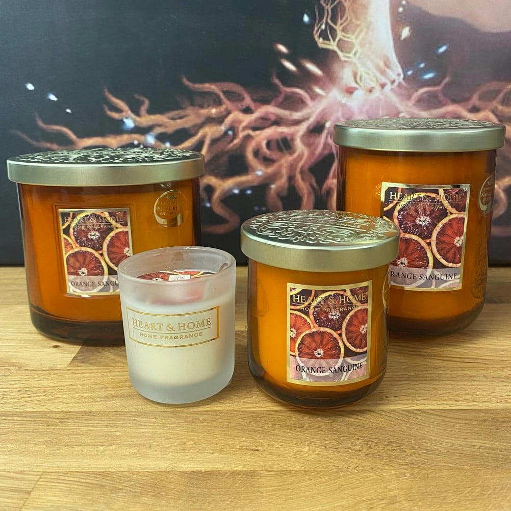 ORANGE SANGUINE - Bougie à la cire de soja orange sanguine 70h