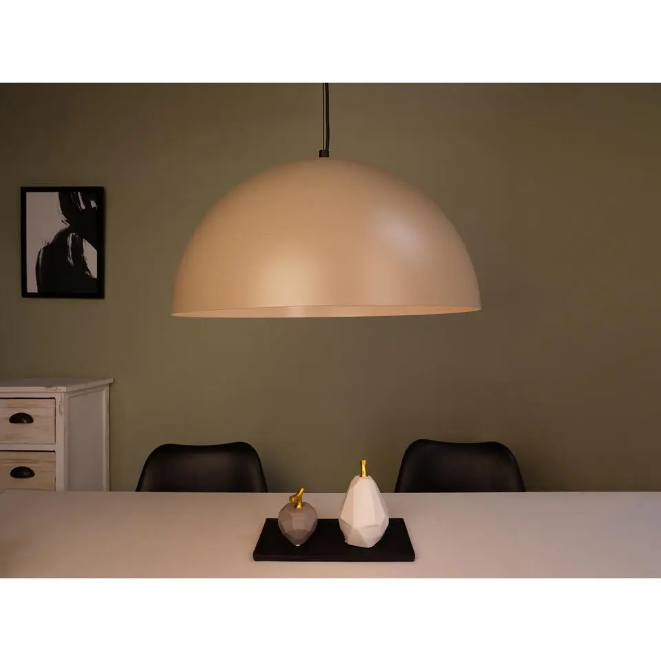EGLO Gaetano 1 Hanglamp - E27 - &Oslash; 53,5 cm - Zand/Cr&egrave;me