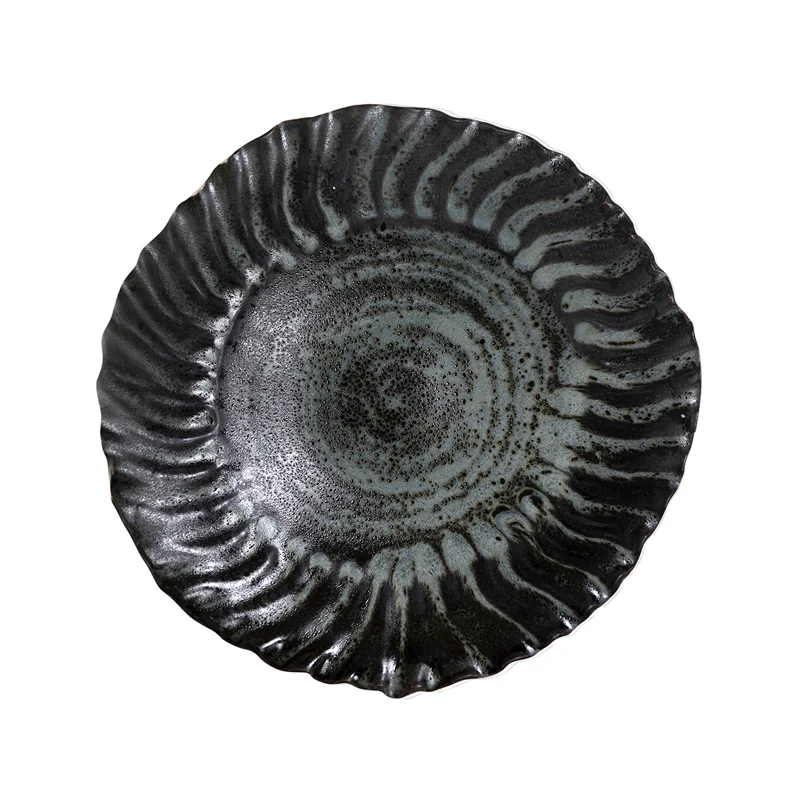 grande assiette creuse charbon
