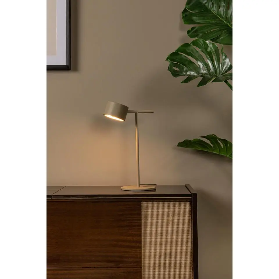 Lucide GIAN Tafellamp - Taupe