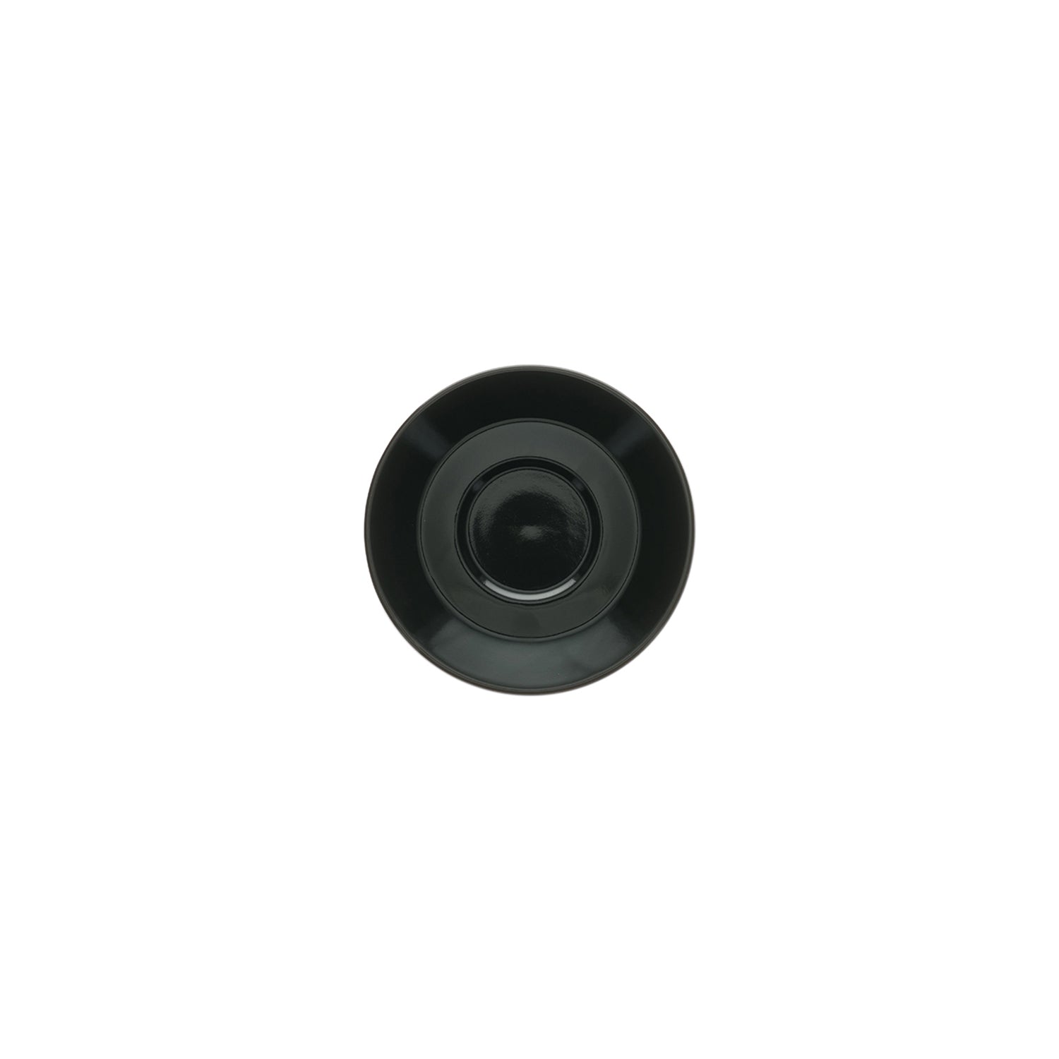 Bonbistro - Schotel 16,5cm voor kop 28cl zwart Barista - Set van 6