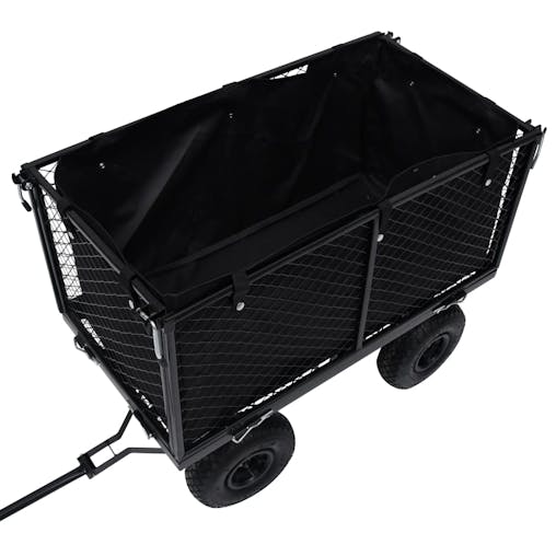 NNEVL Garden Cart Liner Black 86x46x41 cm Fabric