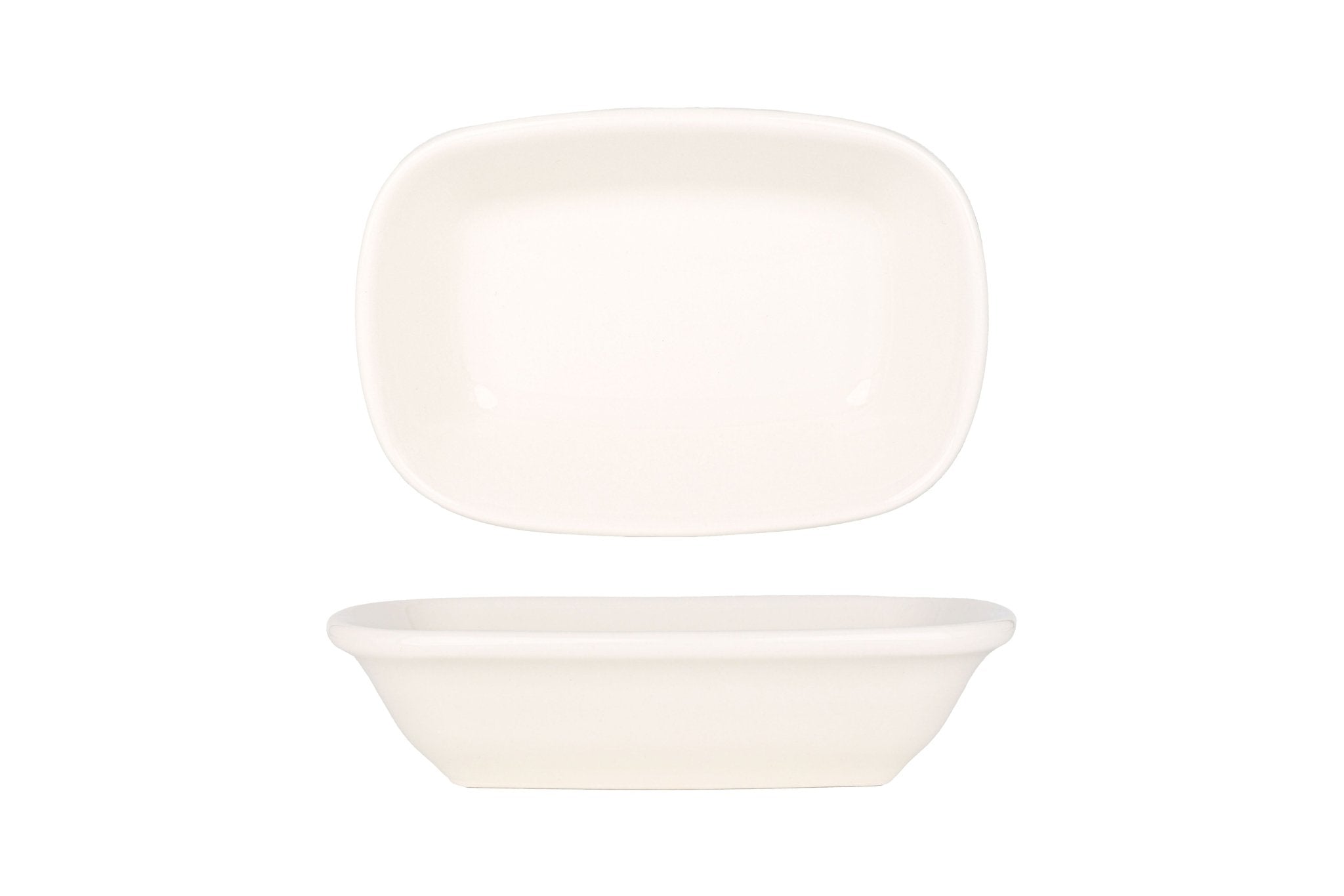 Bonna Diep bord - Gourmet - Porselein - 20x14 cm - set van 2