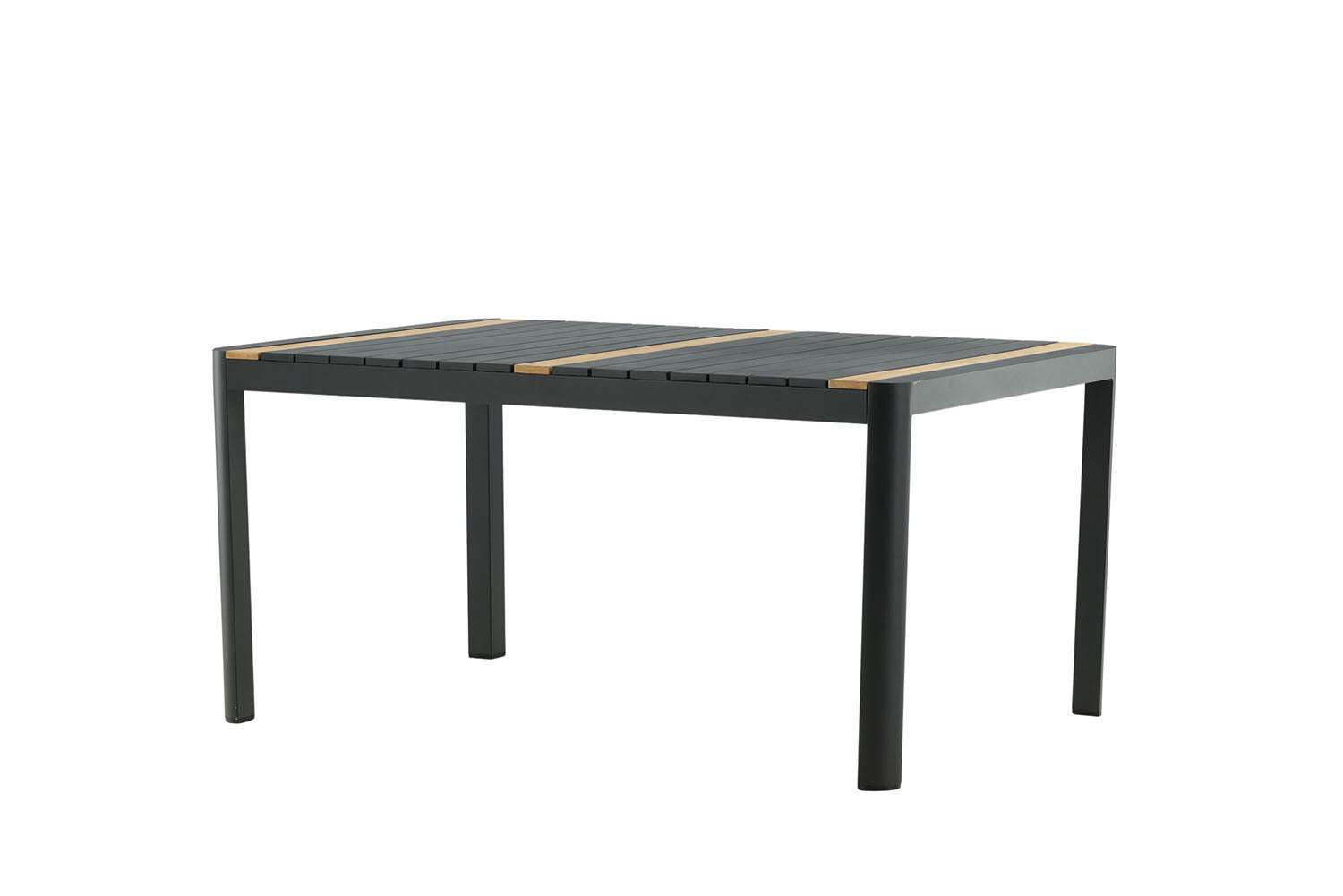 Rebellenclub Ferna Tuintafel - 150 x 90cm - Zwart