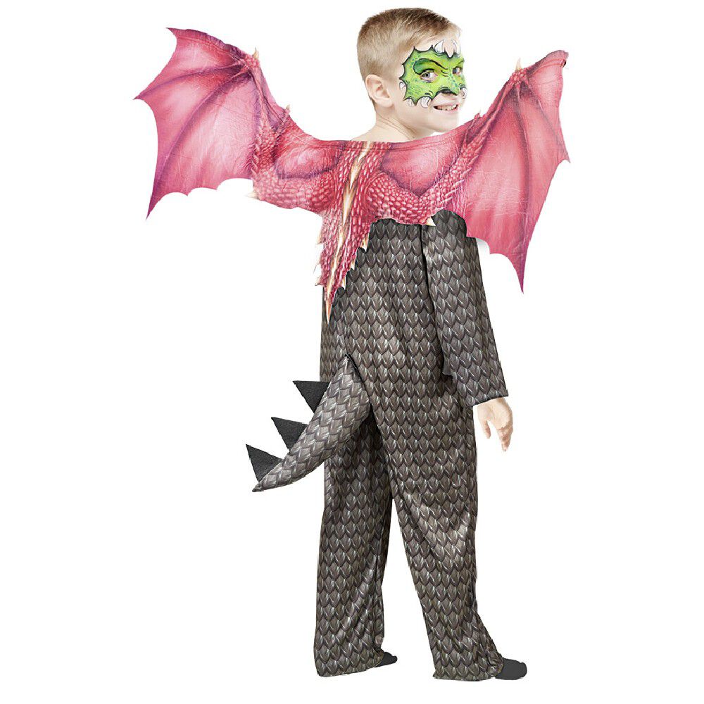 Déguisement enfant ailes de Dragon Halloween rouge
