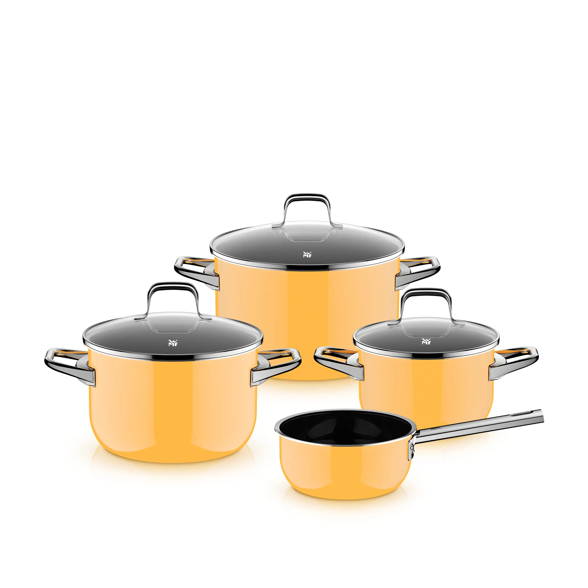 Fusiontec Essential Pro, 4-Piece Cookware Set, Mango Yellow